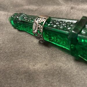 Sterling-Style Filigree Floral Ring